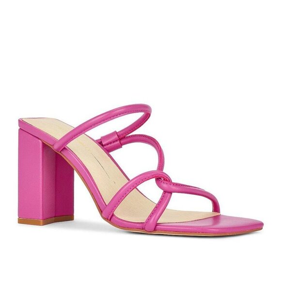 Intentionally Blank x Revolve Wick Sandals in Flamingo 6 Womens High Heels - Picture 1 of 12